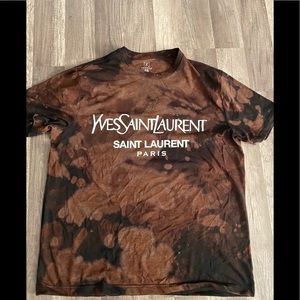 Saint Laurent glow in the dark custom t